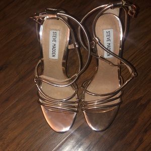 Steve Madden Smith Rose Gold Heels Size 5.5